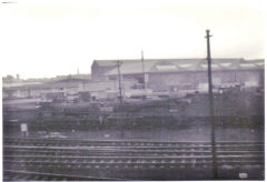 
40670 at Dumfries shed, Scotland, July 1963